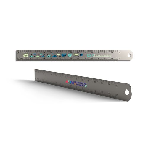 REGLET PRECISION INOX 170x15 mm AVEC TROU DE SUSPENSION - 3