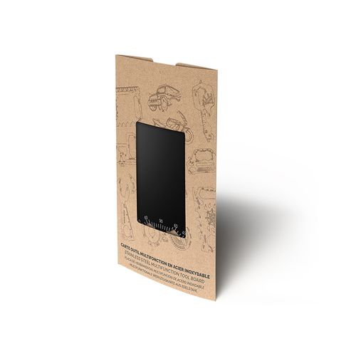 CARTE OUTIL MULTIFONCTION EN ACIER INOXYDABLE - 6