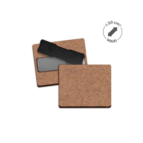 BADGE MDF EP 3 mm AVEC AIMANT MAXI 20 cm2 - 2