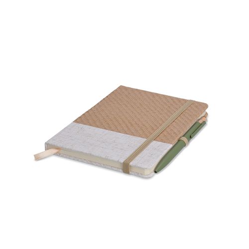 CARNET B6 COUVERTURE COTON ET FIBRES DE BAMBOU - 5