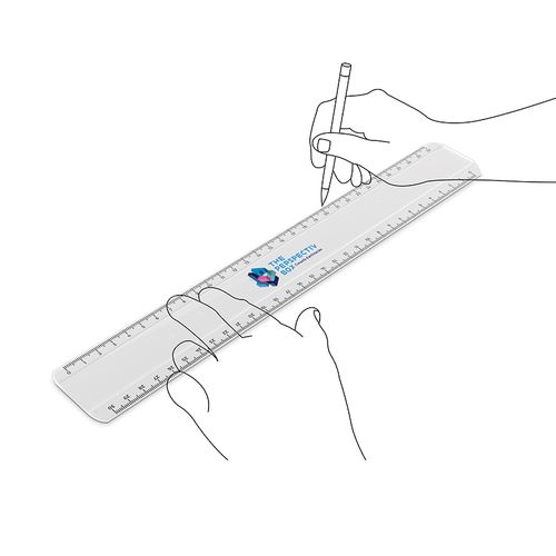REGLE PLASTIQUE (SAN) TRANSPARENTE 30 cm - 5