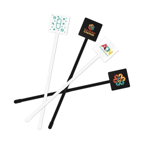 AGITATEUR COCKTAIL CARRE SPATULE 190 mm - 3