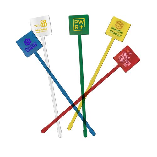 AGITATEUR COCKTAIL CARRE SPATULE 190 mm - 4