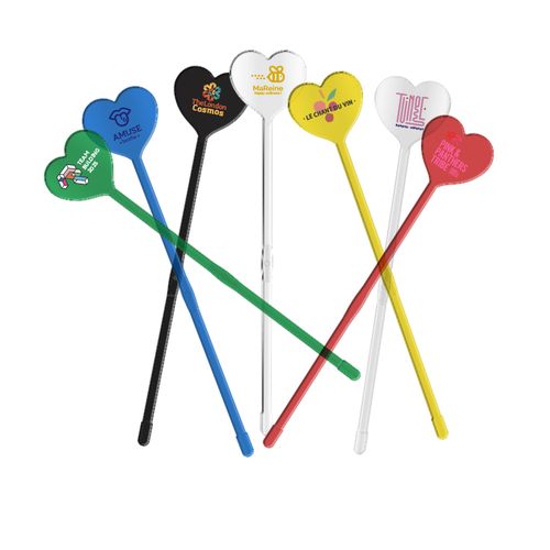 AGITATEUR COCKTAIL COEUR SPATULE 190 mm - 1