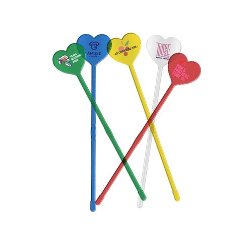 AGITATEUR MELANGEUR&nbsp; A COCKTAIL COEUR SPATULE 190 mm
