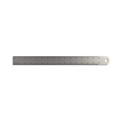 REGLET PRECISION INOX 170x15 mm AVEC TROU DE SUSPENSION
