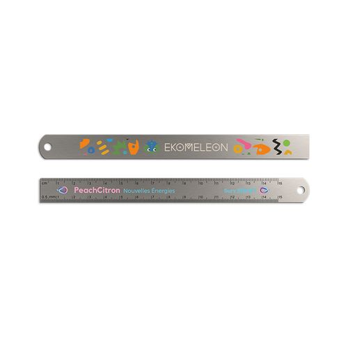REGLET PRECISION INOX 170x15 mm AVEC TROU DE SUSPENSION - 3