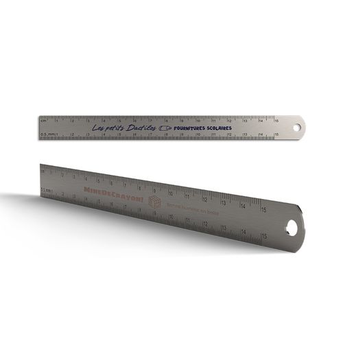 REGLET PRECISION INOX 170x15 mm AVEC TROU DE SUSPENSION