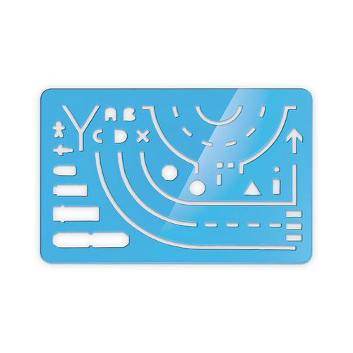 REGLE NORMOGRAPHE 125x80x1,5 mm - ASSISTANT DU CONSTAT AMIABLE - 2