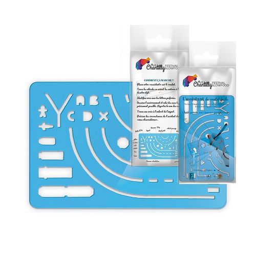 SET REGLE NORMOGRAPHE 125x80x1,5 mm - ASSISTANT DU CONSTAT AMIABLE - 6