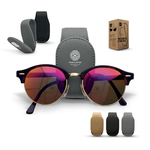 SUPPORT LUNETTE POUR PARE-SOLEIL DE VOITURE - 1