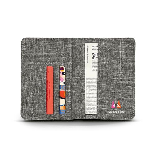 PORTE PASSEPORT, CARTE GRISE, CARTE DE CREDIT AVEC STOP RFID