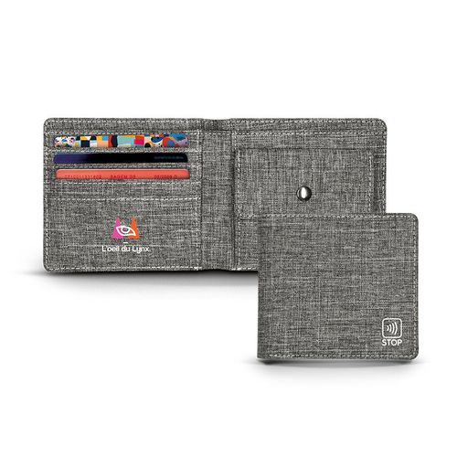 PORTE-MONNAIE PORTE CARTE DE CREDIT AVEC STOP RFID - 1