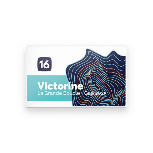 BADGE PLASTIQUE (PS) RECTANGLE 70x43 mm AVEC PINCE EPINGLE - 3