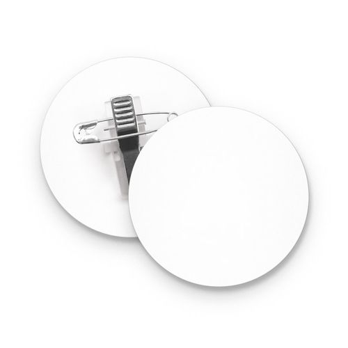 BADGE PLASTIQUE (PS) ROND Ø55 mm AVEC PINCE EPINGLE - 2