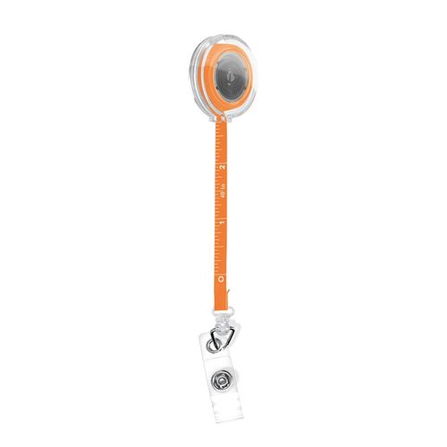BADGE : PORTE-BADGES RETRACTABLE AVEC METRE RUBAN SOUPLE 1 m