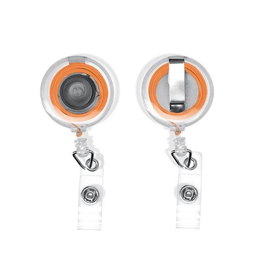 BADGE : PORTE-BADGES RETRACTABLE AVEC METRE RUBAN SOUPLE 1 m - 3