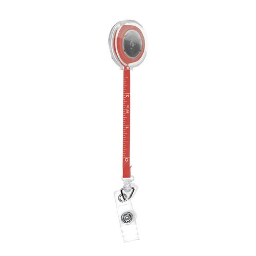 BADGE : PORTE-BADGES RETRACTABLE AVEC METRE RUBAN SOUPLE 1 m