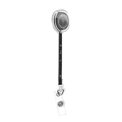 BADGE : PORTE-BADGES RETRACTABLE AVEC METRE RUBAN SOUPLE 1 m