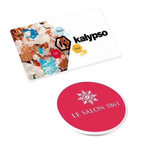 BADGE PLASTIQUE (PS) AVEC AIMANT - 2