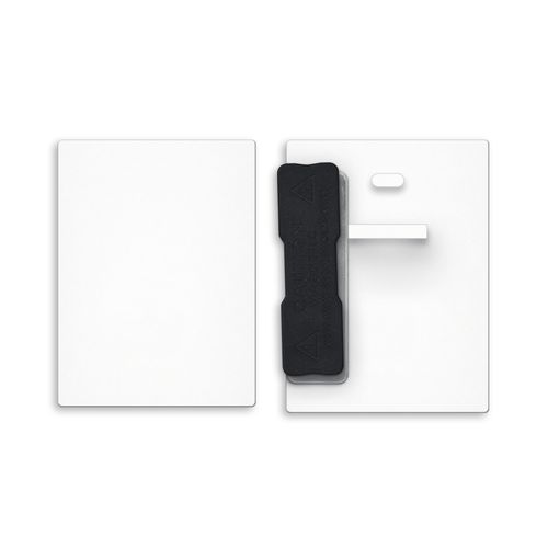 BADGE PLASTIQUE (PS) CARTE 43x58 mm AVEC AIMANT