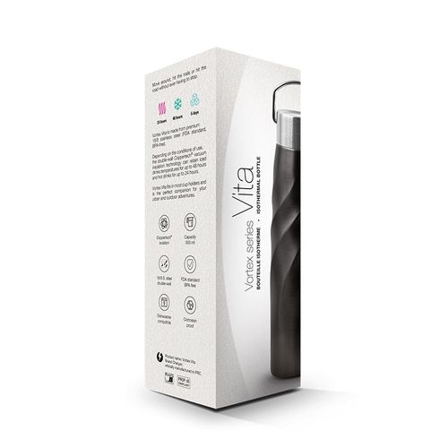 BOUTEILLE GOURDE ISOTHERME DOUBLE-PAROI INOX 50 cl - VITA