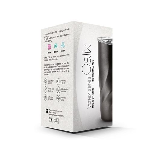 MUG ISOTHERME DOUBLE-PAROI INOX 40 cl - CALIX - 4