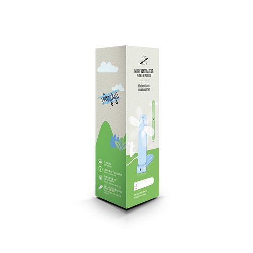 VENTILATEUR PORTABLE NOMADE RECHARGEABLE