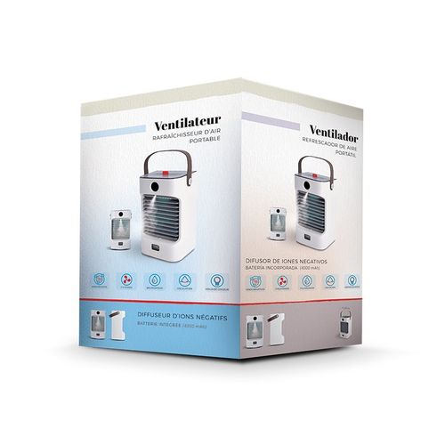 VENTILATEUR BRUMISATEUR RAFRAICHISSEUR D'AIR PORTABLE - 5