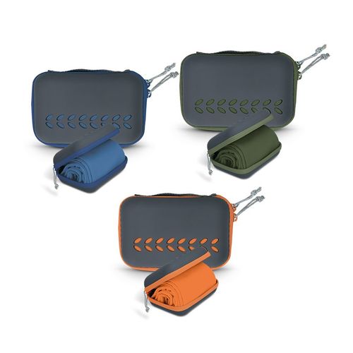 SERVIETTE MICROFIBRE DE SPORT AVEC BOITE DE RANGEMENT - 2
