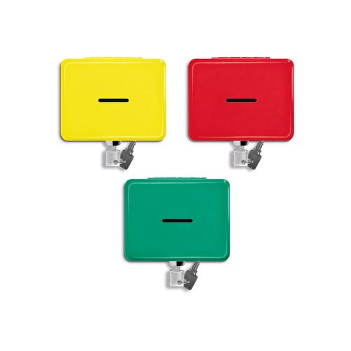 TIRELIRE BOITE METALLIQUE A CLE - 2