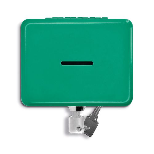 TIRELIRE BOITE METALLIQUE A CLE - 6