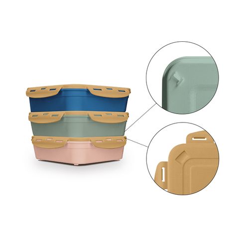 BOITE REPAS (LUNCH BOX) 1.2 l AVEC COUVERCLE, CUILLERE ET FOURCHETTE - 5