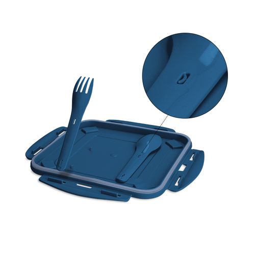 BOITE REPAS (LUNCH BOX) 1.2 l AVEC COUVERCLE, CUILLERE ET FOURCHETTE