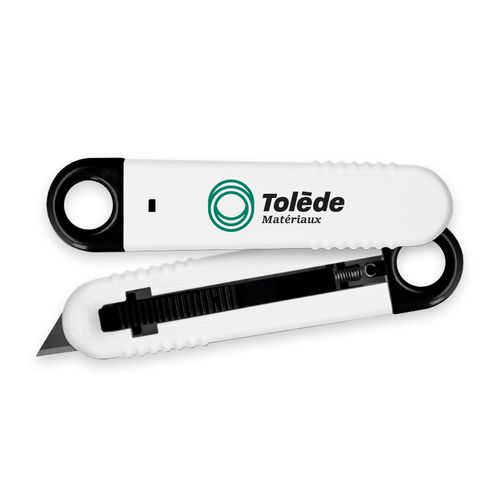 CUTTER PLASTIQUE A LAME AUTO-RETRACTABLE