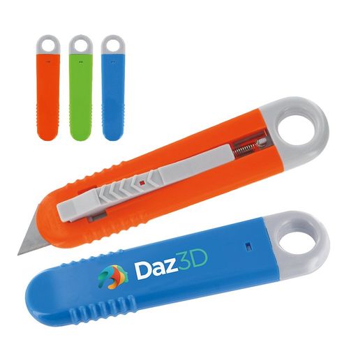 CUTTER PLASTIQUE A LAME AUTORETRACTABLE - 1