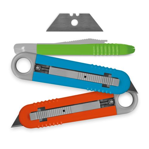 CUTTER PLASTIQUE A LAME AUTORETRACTABLE