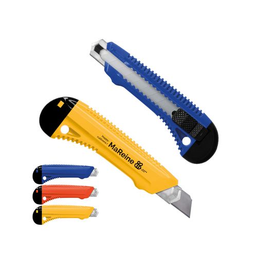 CUTTER PLASTIQUE PROFESSIONNEL AVEC GUIDE METAL ET BLOCAGE DE LAME - 1