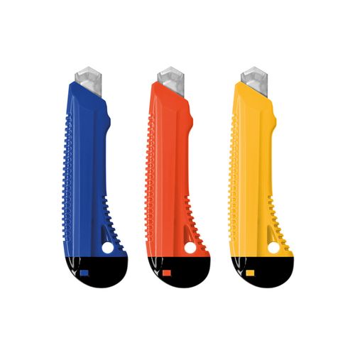 CUTTER PLASTIQUE PROFESSIONNEL AVEC GUIDE METAL ET BLOCAGE DE LAME