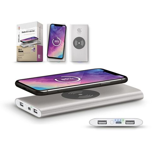 8000 mAh Li-in EXTERNAL BATTERY AND INDUCTION CHARGER
