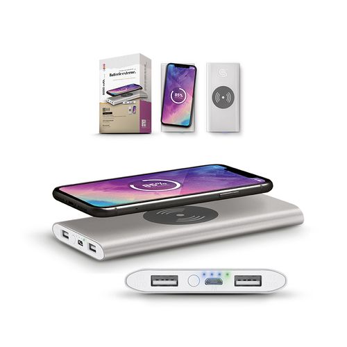 BATTERIE EXTERNE Li-po 8000 mAh ET CHARGEUR PAR INDUCTION - 1