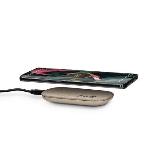 CHARGEUR PAR INDUCTION RAPIDE 15W EN MATIERE RPET ET CHANVRE