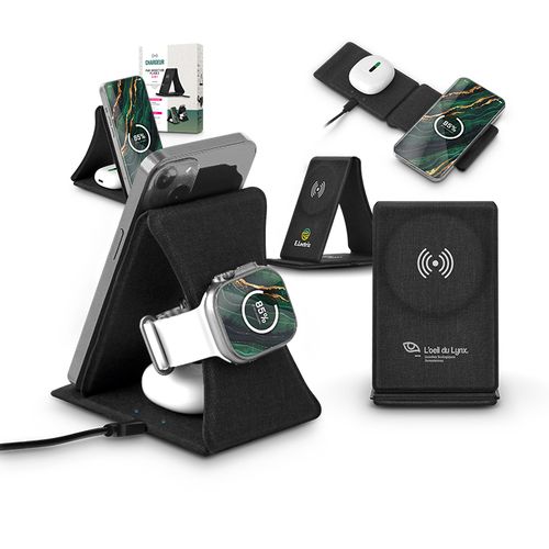 RPET 3-IN-1 INDUCTION CHARGER AND PHONE HOLDER