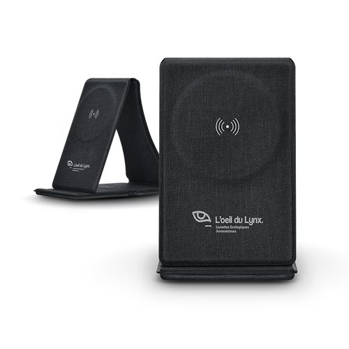 CHARGEUR INDUCTION 3 EN 1 ET SUPPORT PLIABLE EN rPET