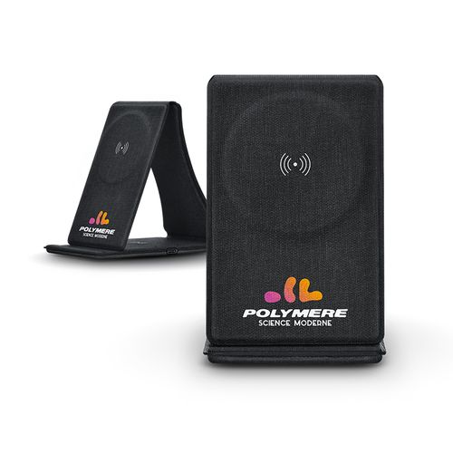 CHARGEUR INDUCTION 3 EN 1 ET SUPPORT PLIABLE EN rPET