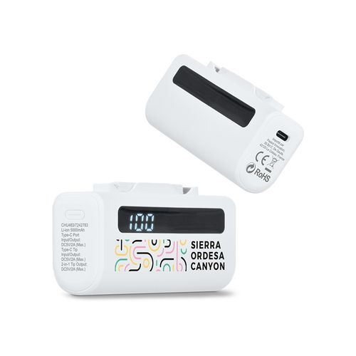 BATTERIE EXTERNE POWER BANK COMPACT 5000 mAh EN rABS