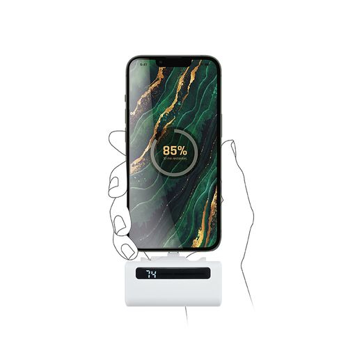 BATTERIE EXTERNE POWER BANK COMPACT 5000 mAh EN rABS - 5