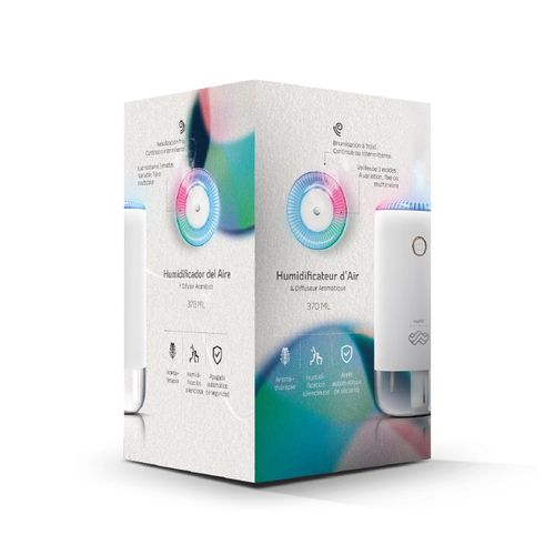 HUMIDIFICATEUR D'AIR & DIFFUSEUR AROMATIQUE 370ML - 3