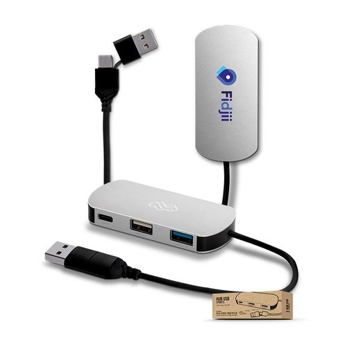 HUB MULTIPORTS EN ALUMINIUM RECYCLE - 1