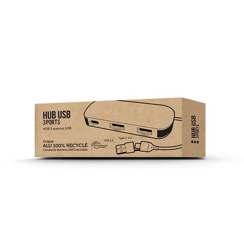 HUB MULTIPORTS EN ALUMINIUM RECYCLE - 6